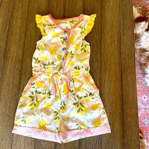 Matilda, Jane, one piece, short outfit, yellow size 6.  Great condition